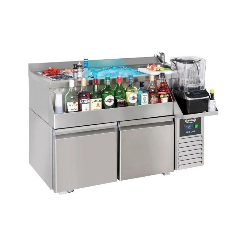 Refrigerated Table 2 Doors with Cocktail Bar CombiSteel | Beverage Refrigeration