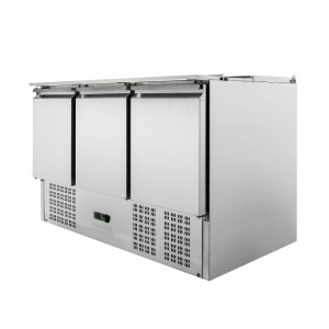 Saladette Compact 3 Doors - With Sliding Lid - Dynasteel