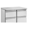 Positive Refrigerated Table - 4 Drawers GN 1/2 - Dynasteel