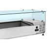 Saladette Gekühlt Verglast GN 1/3 und 1/2 - Dynasteel Effizient
