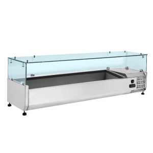Saladette Gekühlt Verglast GN 1/3 und 1/2 - Dynasteel Effizient