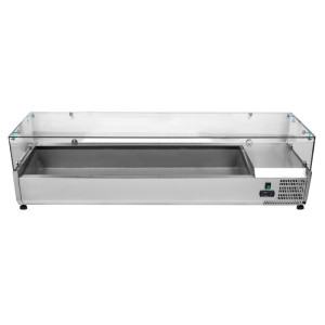 Saladette Kühlvitrine zum Aufstellen - 7 x GN 1/3 - Dynasteel