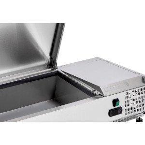 Refrigerated Saladette to Place Stainless Steel Lid - 3 x GN 1/3 + 1 x GN 1/2 - Dynasteel