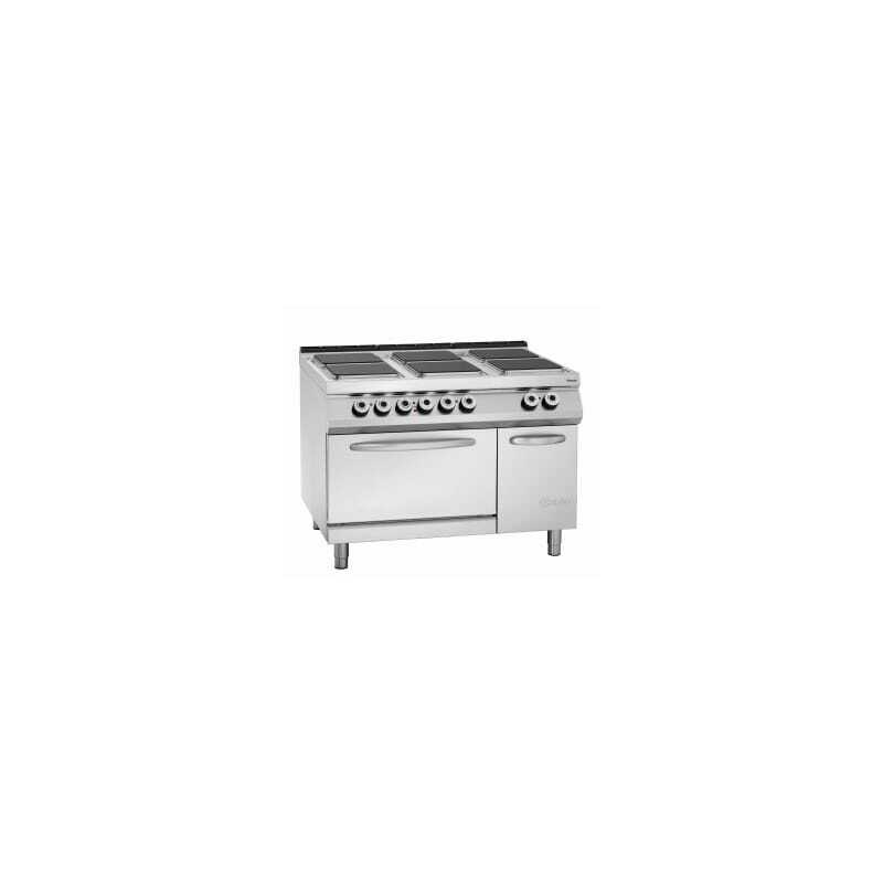 Bartscher Series 900 stove with 6 electric plates.