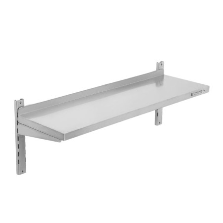 Stainless Steel Wall Shelf on Brackets - L 1200 x D 300 mm - Dynasteel