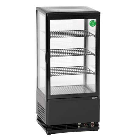 Professional Mini Refrigerated Display Case Bartscher - 78 L Black