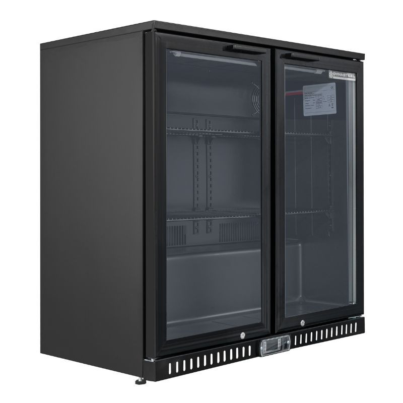 Refrigerated Back Bar 209 L 2 Glass Doors — Ventilated