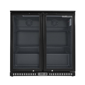 Rückkühlschrank - 2 Glastüren - 209 L - Dynasteel