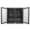 Rückkühlschrank 209 L 2 Glastüren — Belüftet