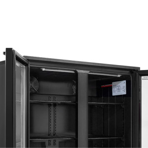 Rückkühlschrank 209 L 2 Glastüren — Belüftet