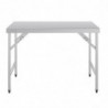 Folding Stainless Steel Table 1200 Mm - Vogue - Fourniresto