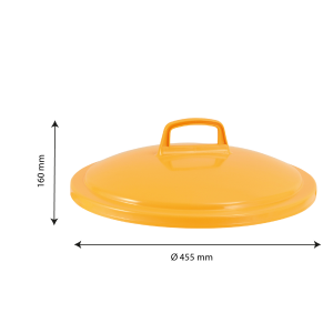 Deckel für Behälter 50 L HACCP - Gelb - Gilac