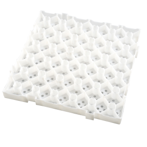 Gitterrost 50 x 50 cm - Dicke 50 mm - Weiß - Gilac