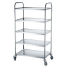 Chariot de Service Inox 5 Plateaux - Hendi