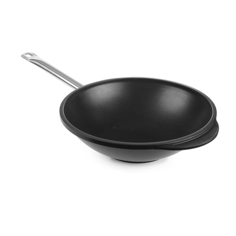 Aluminum Cast Iron Wok - 32 cm Diameter