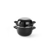 Enameled mussel pot - with lid - Brand HENDI - Fourniresto