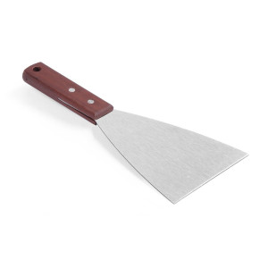 Stainless Steel Scraper with Wooden Handle - 118 mm