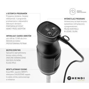 Concept Line immersion blender - HENDI brand - Fourniresto