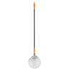 Round Perforated Stainless Steel Pizza Peel - 1200 x 230 mm