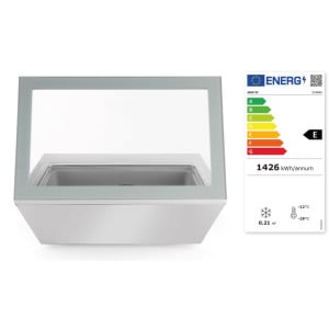 Refrigerated negative table display case 77L - Brand HENDI - Fourniresto