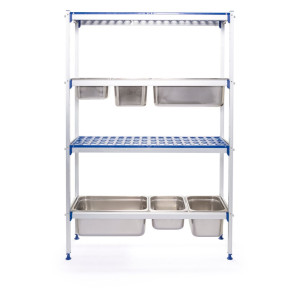 Aluminum shelf - GN 1/1