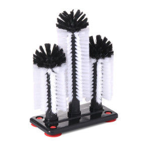 Manual Glass Washer - 2 + 1 Brushes