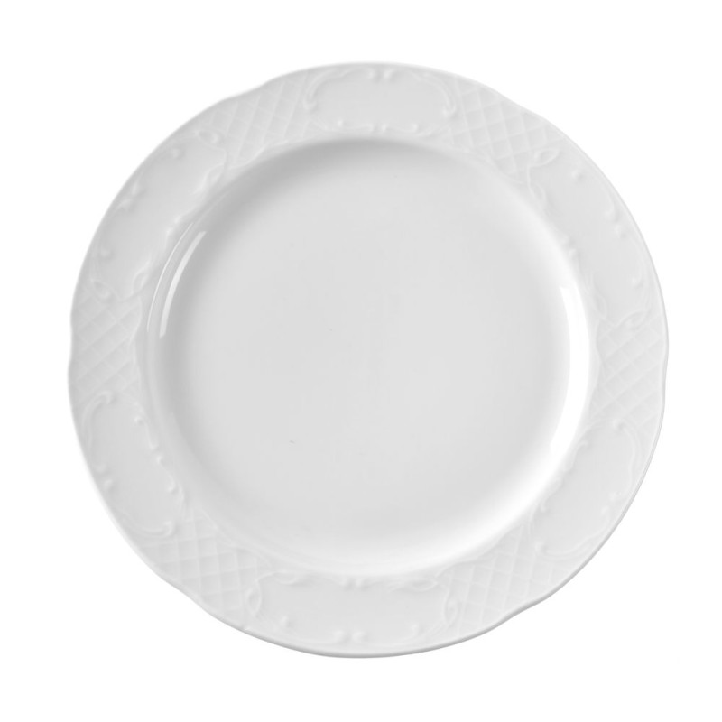 Assiette Plate en Porcelaine Flora - 160 mm de Diamètre