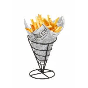 Halterung für Pommes Frites Becher - Schwarz