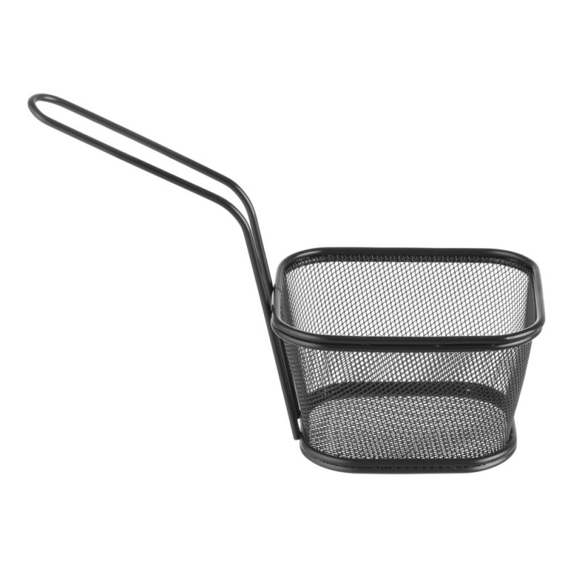 Miniature Black French Fries Basket - 130 x 115 mm