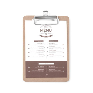 Porte-Menu Clipboard - 125 x 180 mm