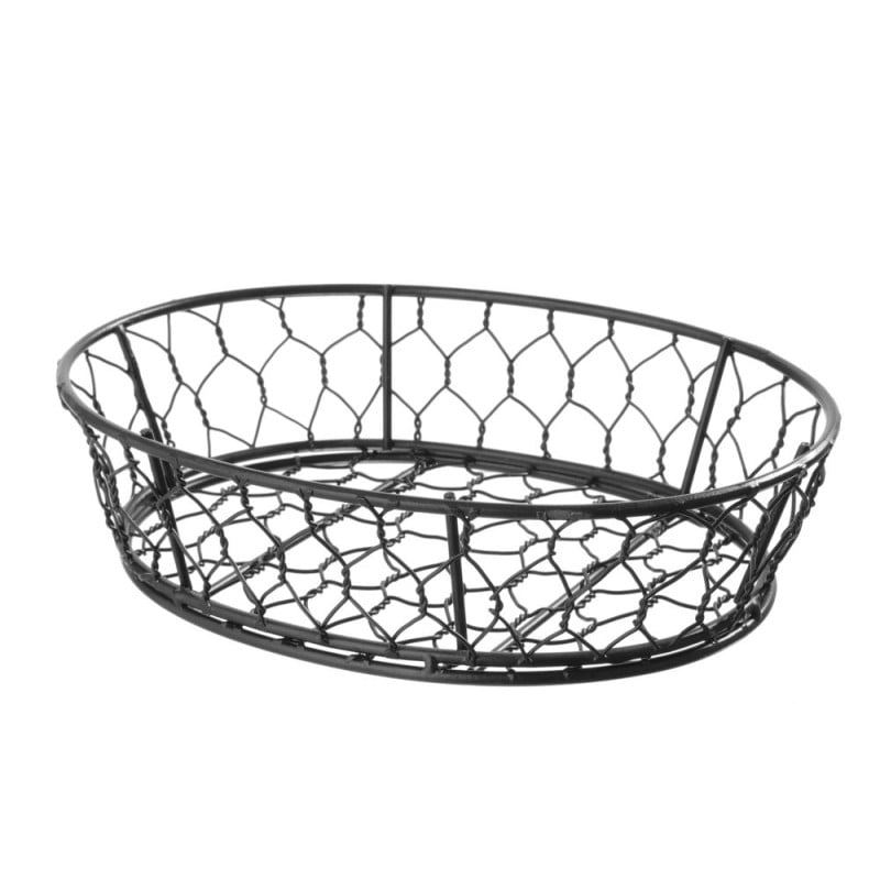 Oval Decorative Wire Basket - 230 x 180 mm