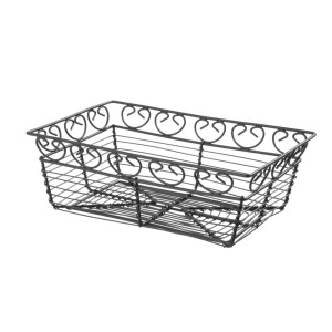 Rectangular wire decorative basket - Brand HENDI - Fourniresto