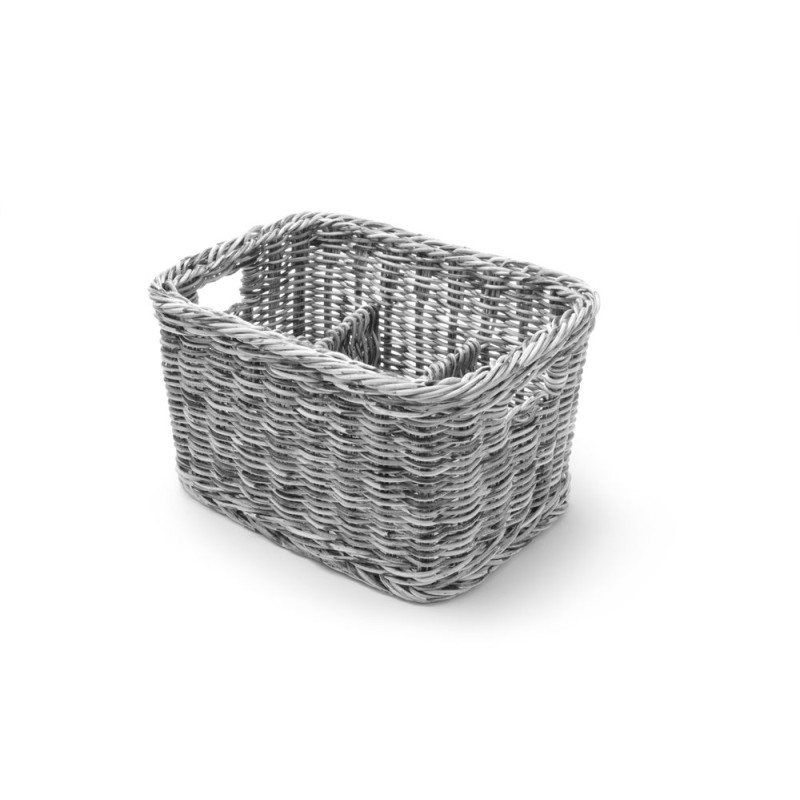 Cutlery Basket - 4 Compartments - Grey