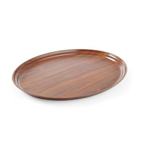 Holztablett Oval - 200 x 265 mm - Marke HENDI - Fourniresto