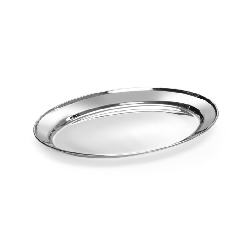 Oval Stainless Steel Dish - 350 x 240 mm - Brand HENDI - Fourniresto