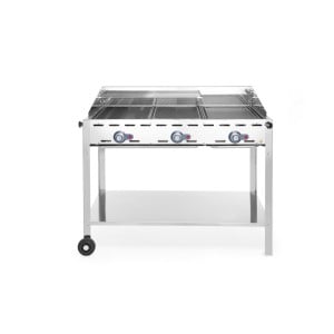 Professioneller Gasgrill Green Fire - 3 Brenner - HENDI