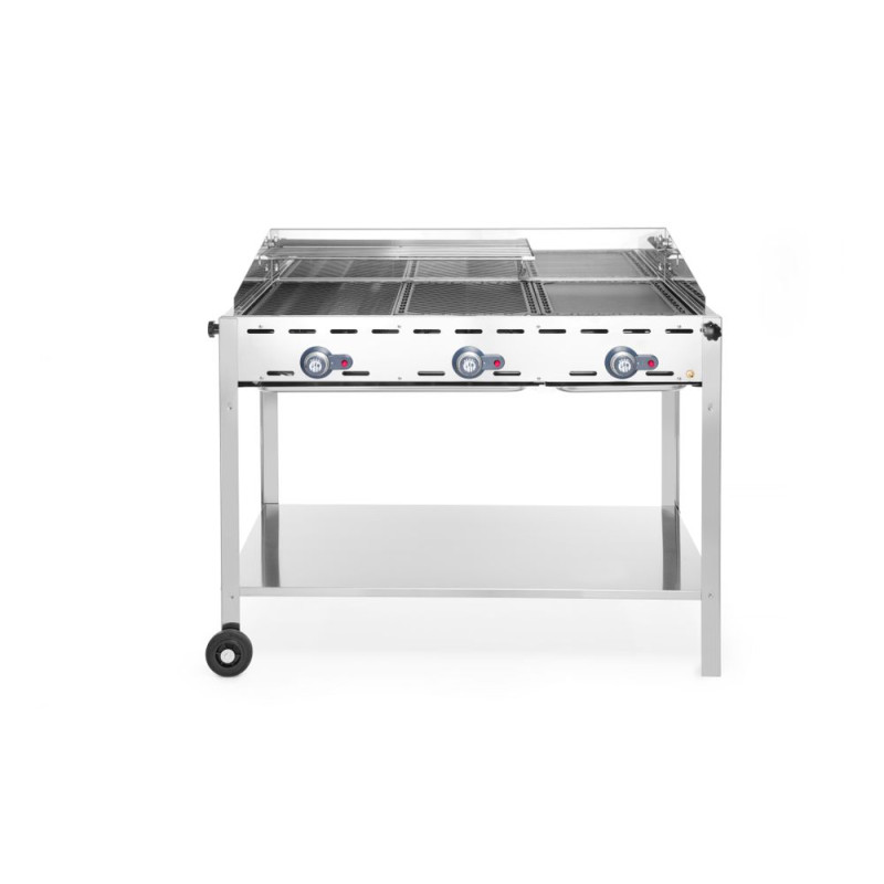 Professional Green Fire Gas Barbecue - 3 burners - HENDI