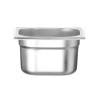 Gastro GN 1/6 Stainless Steel Pan - Depth 100 mm - 1.6 L - FourniResto