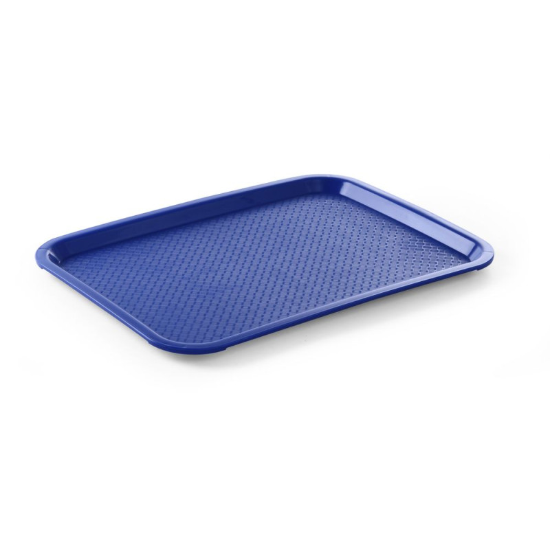 Rechteckiges Fast-Food-Tablett Blau - 415 x 305 mm