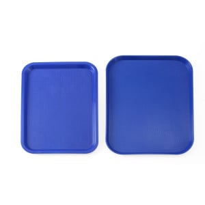 Rectangular Fast-Food Tray Blue - 415 x 305 mm