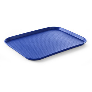 Rectangular Fast Food Tray - Large Size 450 x 350 mm - Blue