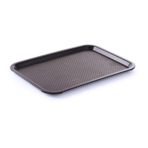 Plateau Rectangulaire Fast Food - Grand Modèle 450 x 350 mm - Marron