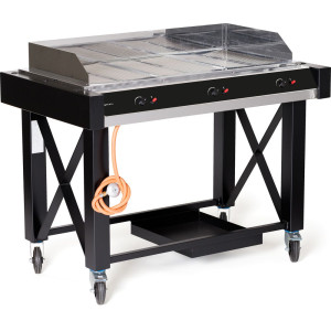 Gas barbecue Atlanta in stainless steel - 3 burners - Hendi