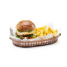 Service Fast-Food-Korb - Braun - 6er-Pack - Hendi