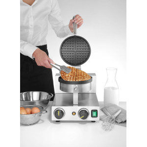 Round Waffle Maker - Ø 190 mm Brussels - Hendi