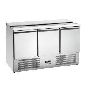 Saladette - 3 doors - 4 Bins 1/1 GN