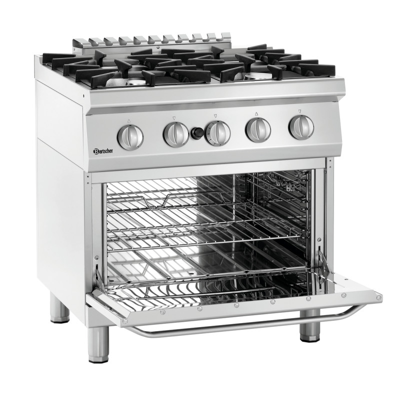 4-Burner Stove with Gas Oven GN 2/1 Series 700