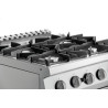 Fourneau 4 Flammen mit Gasofen GN 2/1 Serie 700