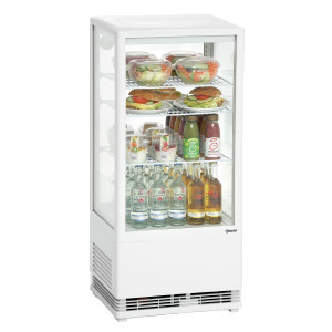 Mini Professional Refrigerated Display Case Bartscher - 78 L White