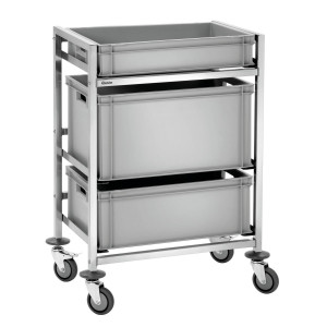 Storage trolley for Euro containers